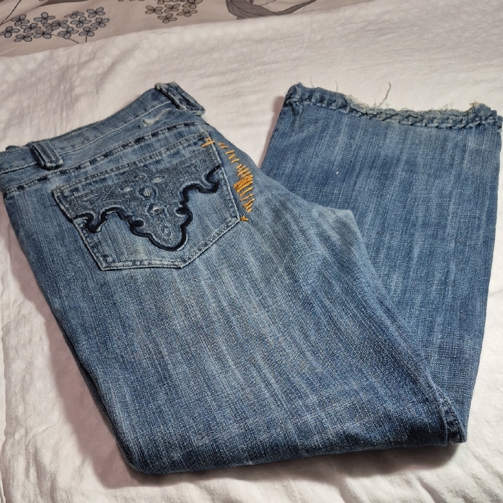 Polo Ralph Lauren Blue Boyfriend Jeans with Red Accents - Picture 12 of 16
